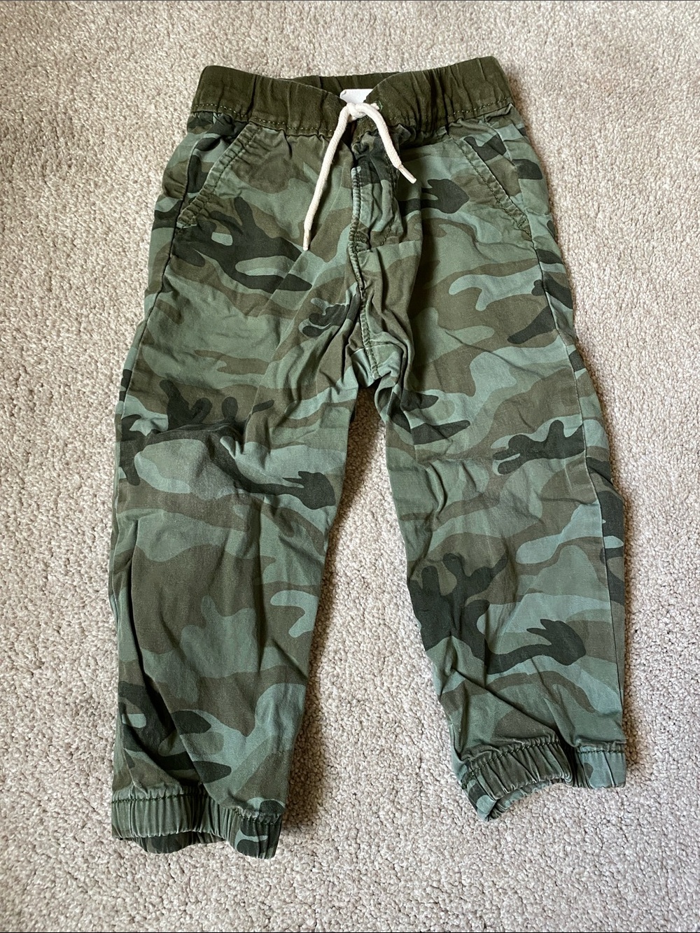 Baby Gap 18-24 Months Camo Jogger Pants - Green Camouflage